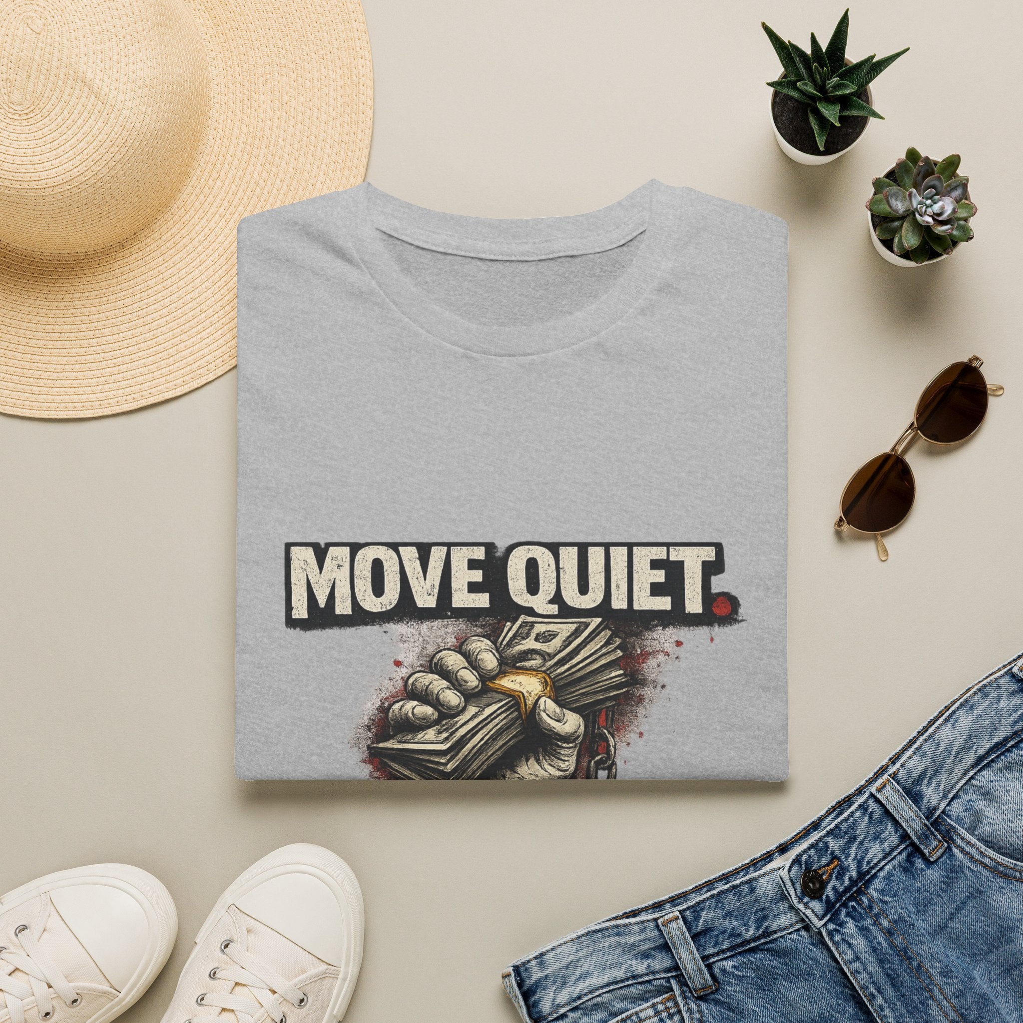 Move Quiet Stay Paid T-Shirt — Stealth Hustle Graphic Tee