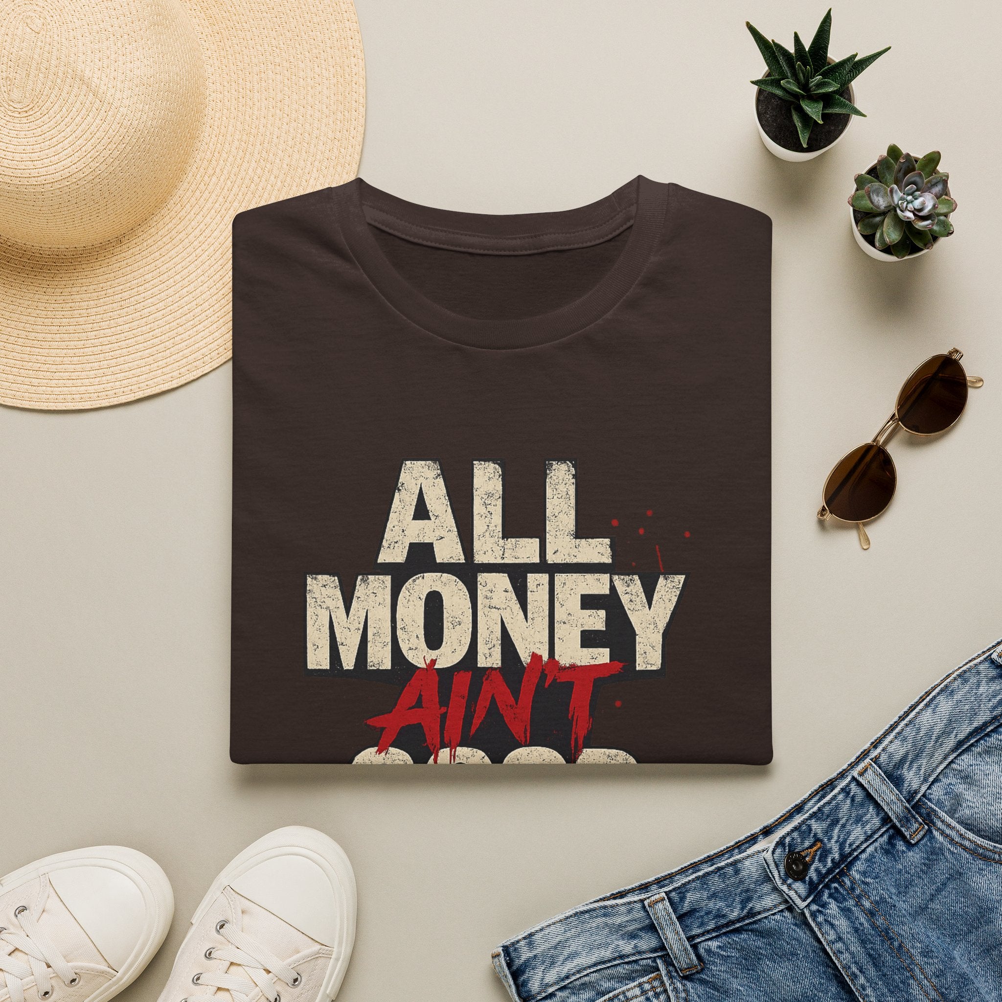 All Money Ain’t Good Money Graphic Tee | Streetwear Statement Shirt