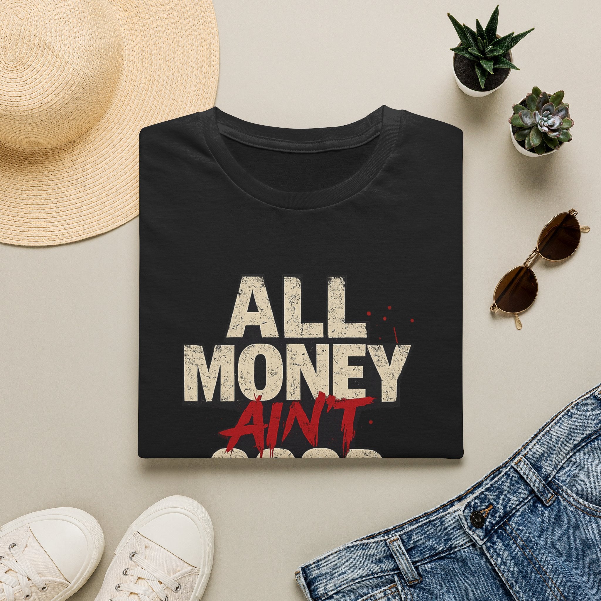 All Money Ain’t Good Money Graphic Tee | Streetwear Statement Shirt